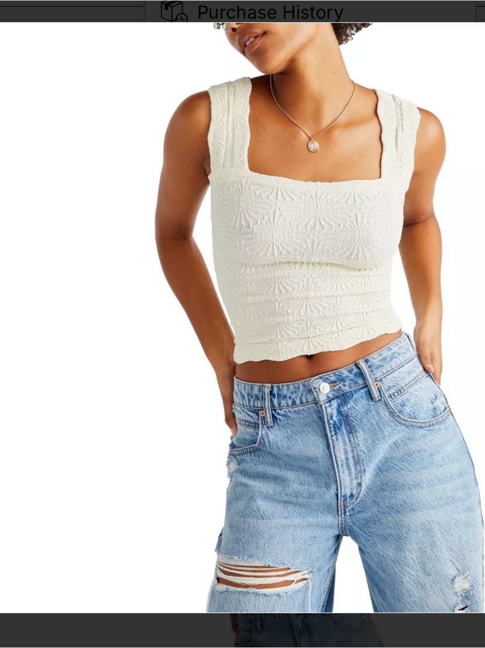 Free People Love Letter Tank Top